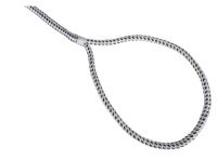 TALAMEX Kikötőkötél hurokkal fekete-fehér – 12 mm x 10 m