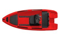 SEASTORM 14 HDPE Extra tartós műanyag csónak piros – 427 cm