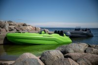 SEASTORM 14 HDPE Extra tartós műanyag csónak piros – 427 cm
