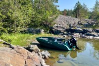 SEASTORM 14 HDPE Extra tartós műanyag csónak piros – 427 cm