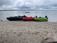 SEASTORM 14 HDPE Extra tartós műanyag csónak piros – 427 cm