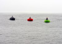 SEASTORM 14 HDPE Extra tartós műanyag csónak piros – 427 cm