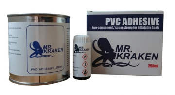 Mr. Kraken kétkomponensű ragasztó PVC felfújható csónakokhoz - 250 ml