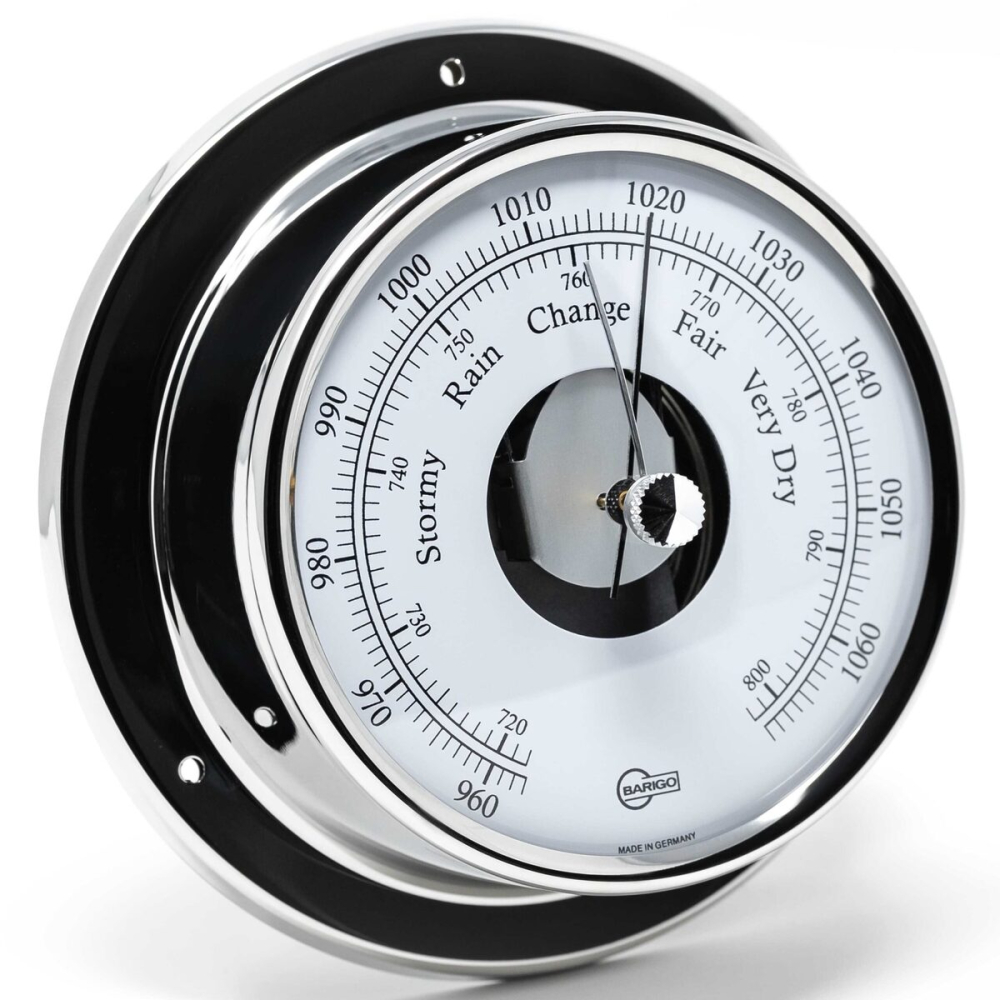 BARIGO TEMPO Barométer Ø 88 x 25 mm - polírozott króm