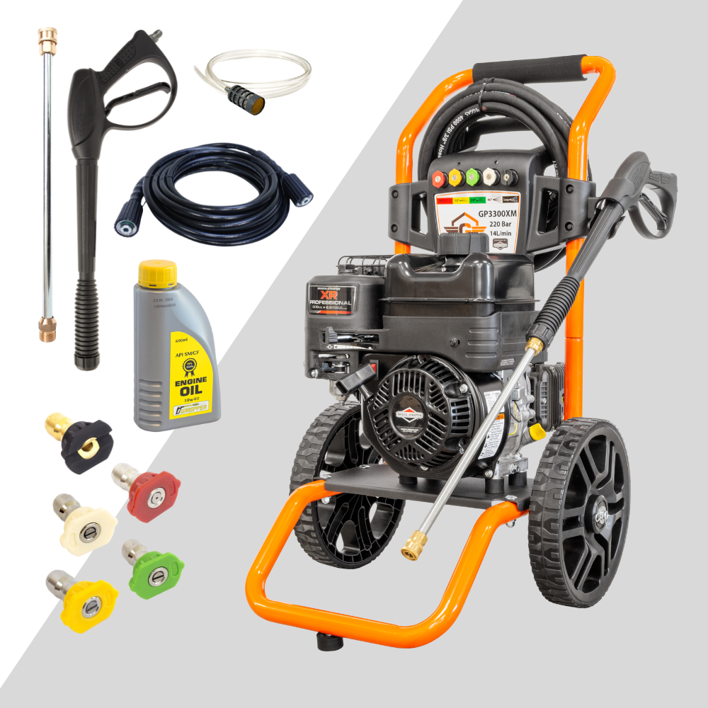 Gaspper GP3300XM benzinmotoros nagynyomású mosó, Briggs & Stratton XR950, 6,3 LE, 220 bar / 3 200 PSI