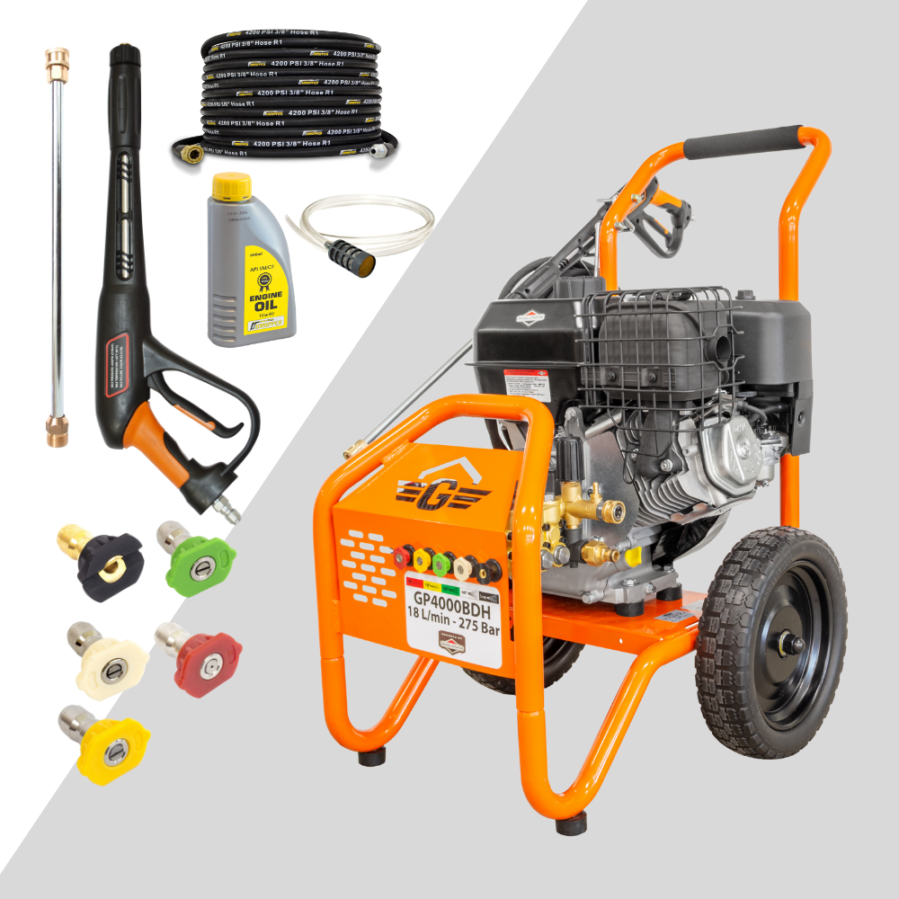 Gaspper GP4000BDH benzinmotoros nagynyomású mosó, Briggs & Stratton XR2100, 13,5 LE, 275 bar / 4 000 PSI