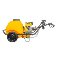 Gaspper GF120 benzinmotoros nagynyomású mosó 120 l-es víztartállyal, Peggas, 5,2 LE, 220 bar / 3 200 PSI