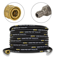 Magasnyomású gumitömlő 20 m, 30 m, 40 m, 50 m 3/8“ QC – M 3/8“ QC