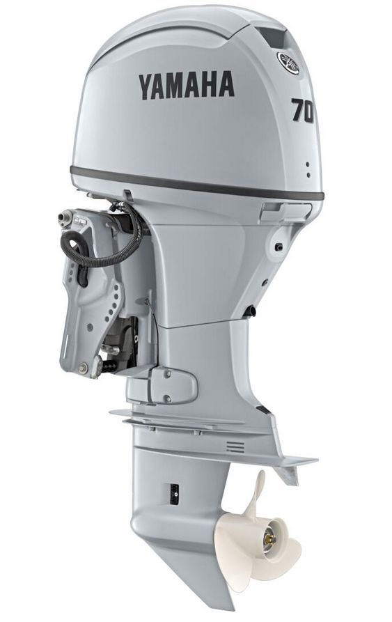 YAMAHA F70 LB2 csónakmotor fehér (régi megnevezés F70 BET2L)