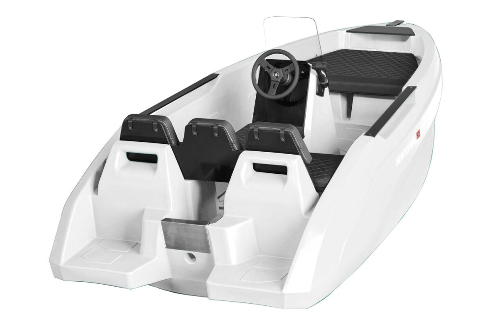 SEASTORM 12 HDPE Extra tartós műanyag csónak fehér – 366 cm