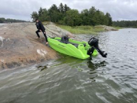 SEASTORM 12 HDPE Extra tartós műanyag csónak zöld – 366 cm