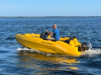 SEASTORM 12 HDPE Extra tartós műanyag csónak sárga – 366 cm