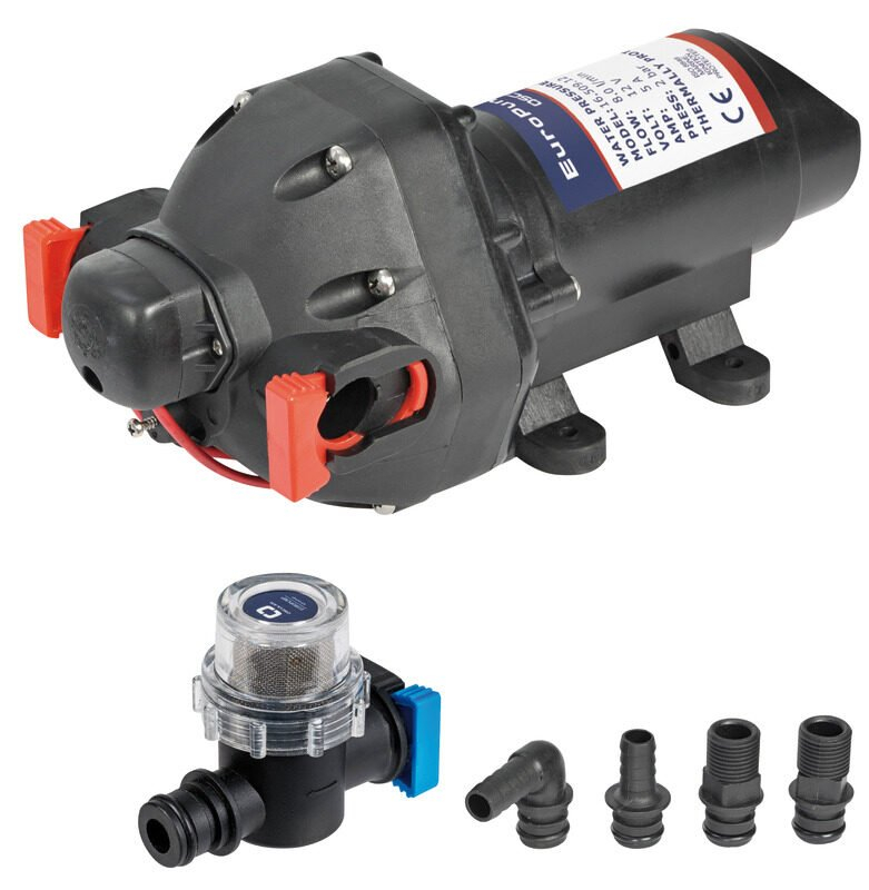 uropump8 3 membrános édesvíz-szivattyú 8 l/perc 12 V