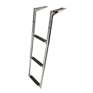 Rozsdamentes acél teleszkópos létra – 3 fokos, szélessége 300 mm, hossza 890 mm