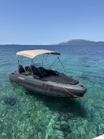 Alumínium bimini napfénytető SeaStorm 17 csónakhoz