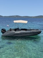 Alumínium bimini napfénytető SeaStorm 17 csónakhoz