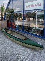 Kétszemélyes laminát kajak - használatlan, beltérben tárolt, zöld