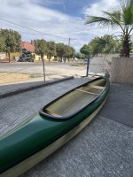 Kétszemélyes laminát kajak - használatlan, beltérben tárolt, zöld
