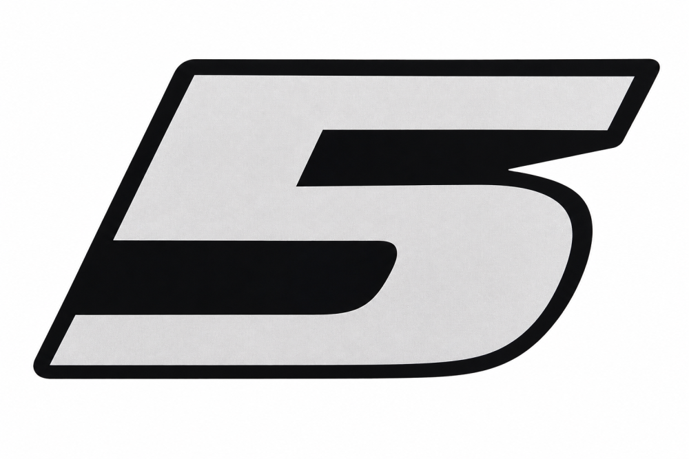 „5” matrica YAMAHA motorokhoz – eredeti pótalkatrész