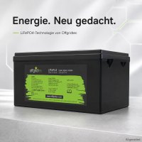 Offgridtec LiFePO4 akkumulátor 25,6 V 200 Ah – 5120 Wh, integrált BMS