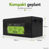 Offgridtec LiFePO4 akkumulátor 25,6 V 200 Ah – 5120 Wh, integrált BMS