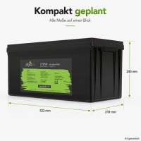 Offgridtec LiFePO4 akkumulátor 12,8 V 314 Ah – 4019 Wh, integrált BMS