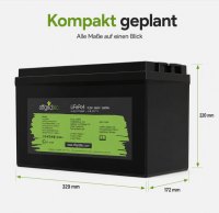 Offgridtec LiFePO4 akkumulátor 12,8 V 100 Ah – 1280 Wh, integrált BMS