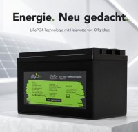 Offgridtec LiFePO4 akkumulátor 12,8 V 100 Ah – 1280 Wh, integrált BMS és fűtőbetét