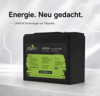 Offgridtec LiFePO4 akkumulátor 12,8 V 18 Ah – 230 Wh, integrált BMS