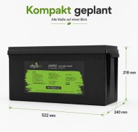 Offgridtec LiFePO4 akkumulátor 12,8 V 304 Ah – 3891 Wh, integrált BMS