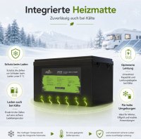 Offgridtec LiFePO4 akkumulátor 12,8 V 304 Ah – 3891 Wh, integrált BMS és fűtőbetét