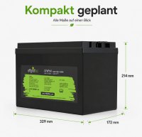 Offgridtec LiFePO4 akkumulátor 25,6 V 50 Ah – 1280 Wh, integrált BMS