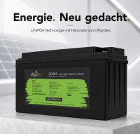 Offgridtec LiFePO4 akkumulátor 25,6 V 100 Ah – 2560 Wh, integrált BMS és fűtőbetét