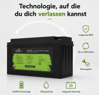 Offgridtec LiFePO4 akkumulátor 25,6 V 100 Ah – 2560 Wh, integrált BMS és fűtőbetét