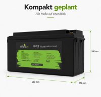 Offgridtec LiFePO4 akkumulátor 25,6 V 100 Ah – 2560 Wh, integrált BMS és fűtőbetét
