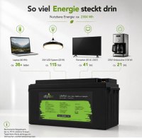 Offgridtec LiFePO4 akkumulátor 25,6 V 100 Ah – 2560 Wh, integrált BMS és fűtőbetét