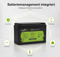 Offgridtec LiFePO4 akkumulátor 25,6 V 100 Ah – 2560 Wh, integrált BMS