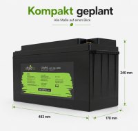 Offgridtec LiFePO4 akkumulátor 25,6 V 100 Ah – 2560 Wh, integrált BMS