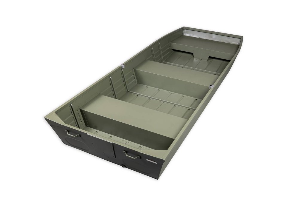 MARINE JON12 WIDE GREEN alumínium ladik - 3,70m, 66kg