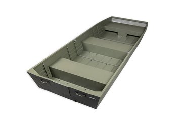 MARINE JON12 WIDE GREEN alumínium ladik - 3,70m, 66kg