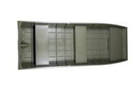 MARINE JON12 WIDE GREEN alumínium ladik - 3,70m, 66kg