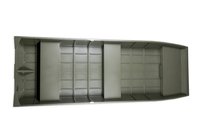 MARINE JON13 WIDE GREEN alumínium ladik - 3,96m, 68kg