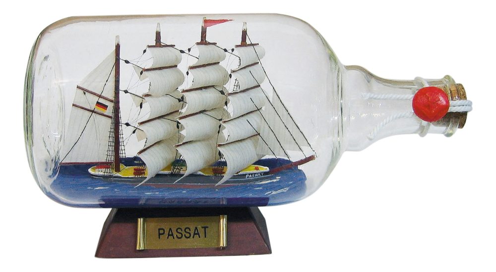 Hajó palackban – PASSAT, 27,5 cm