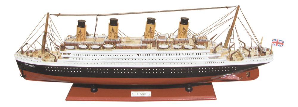 Titanic hajómodell fából – 80 cm hosszú