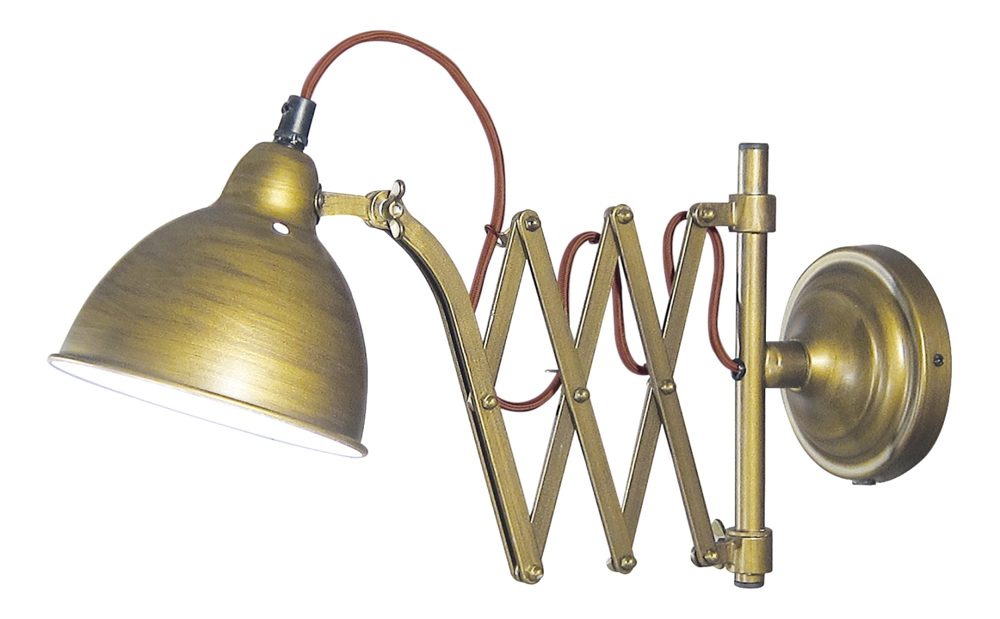 Vas fali lámpa, 230 V, E14 – 39/73 cm