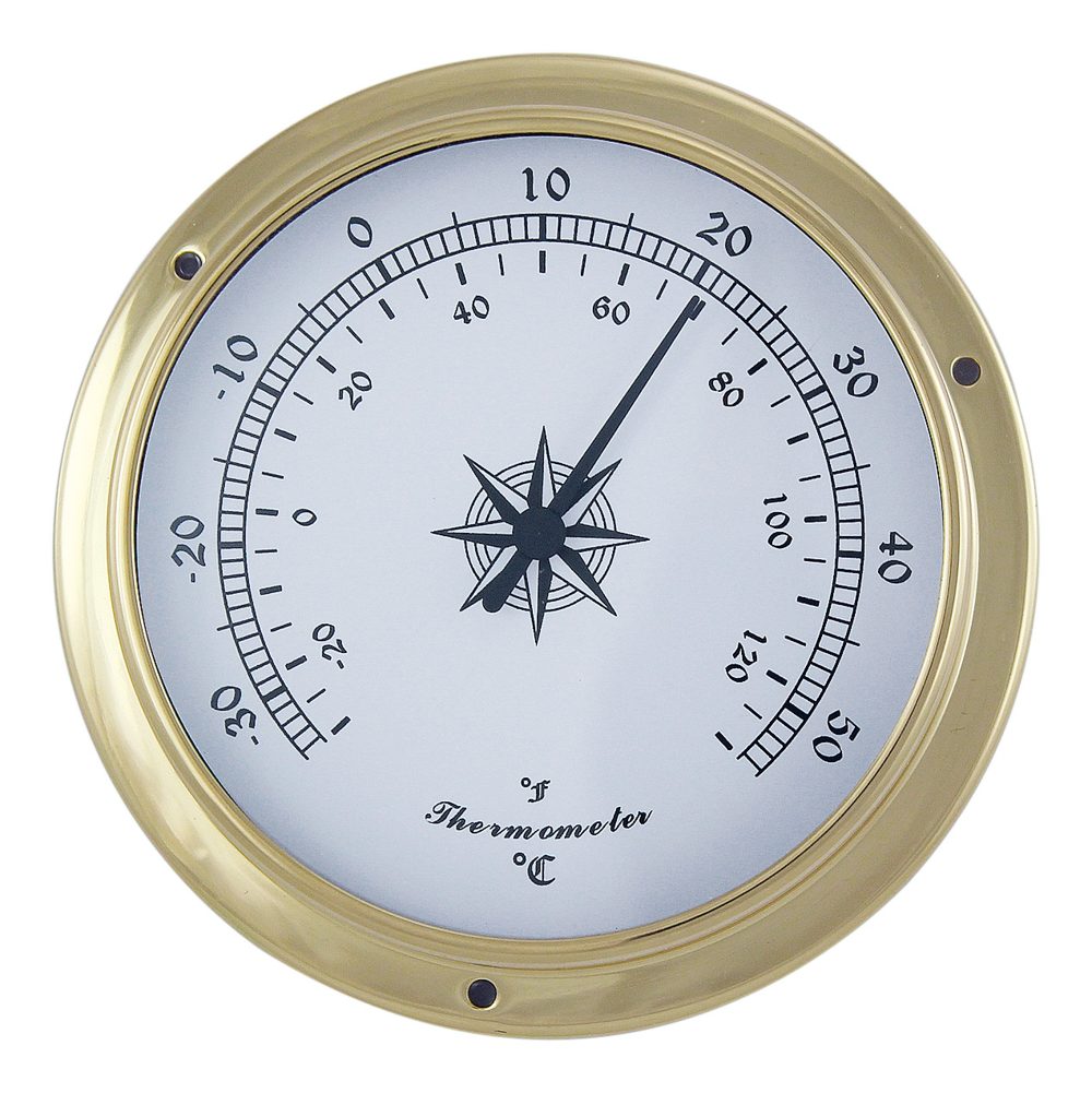 Sárgaréz hőmérő – Ø 11,5 cm