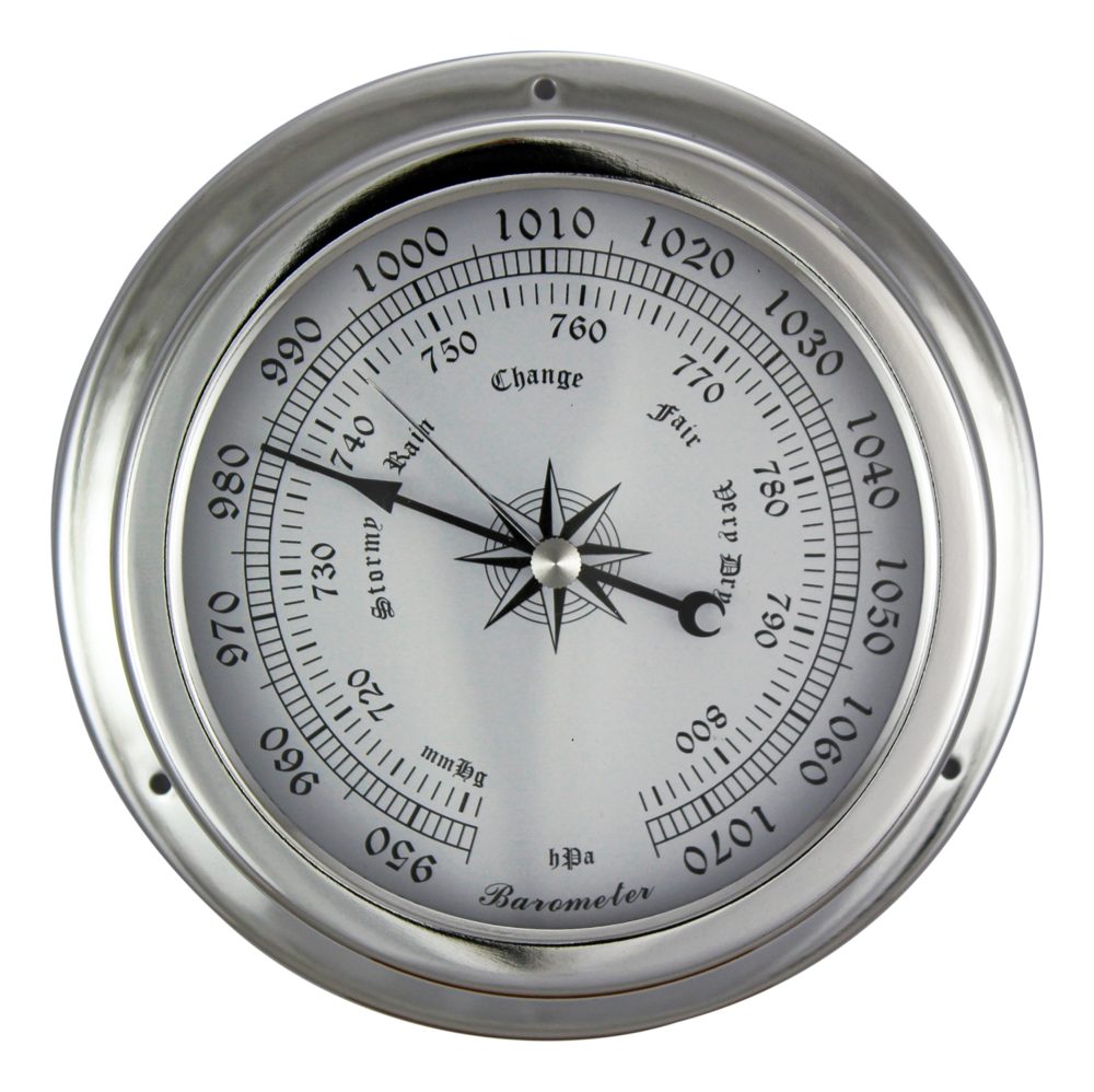 Krómozott barométer – Ø 14,5 cm