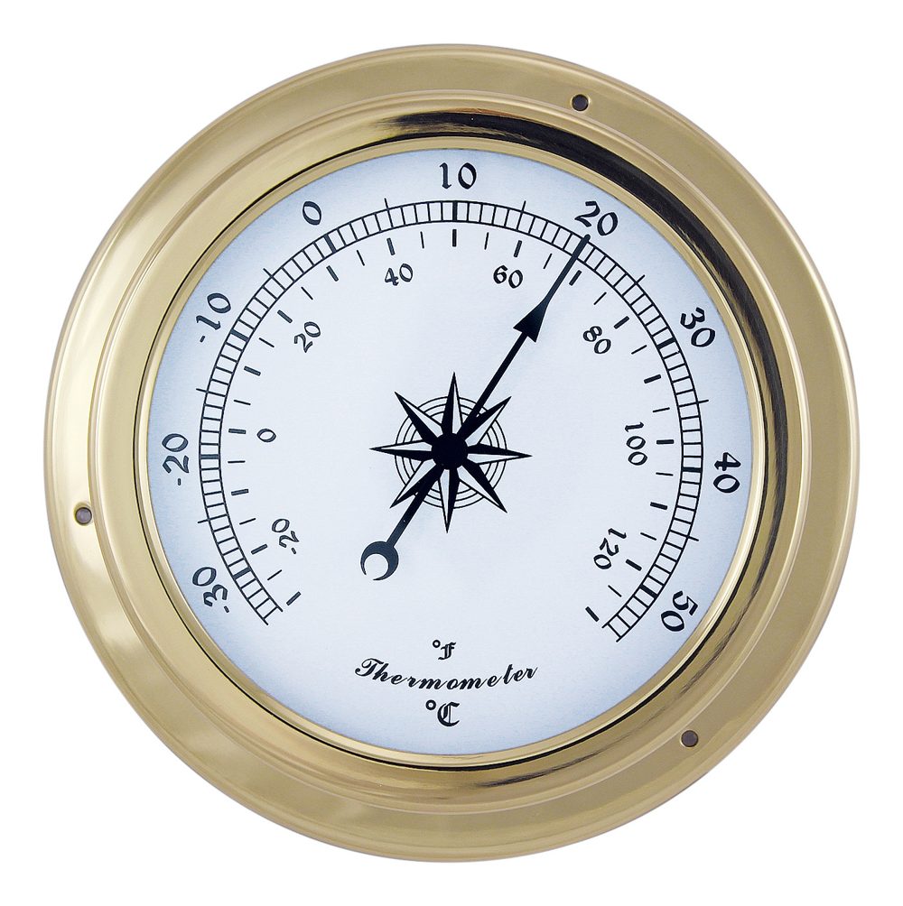 Sárgaréz hőmérő – Ø 14,5 cm