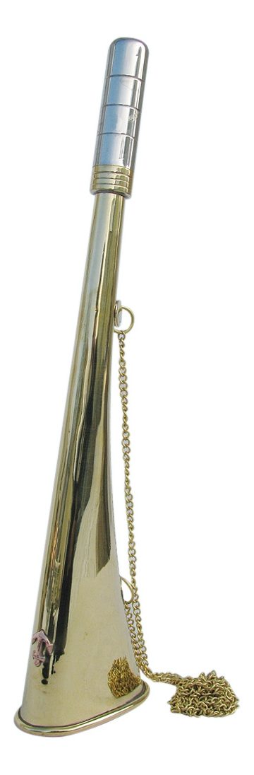 Sárgaréz ködkürt lánccal – 30 cm