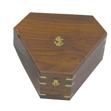 Hatszögletű fadoboz 8202S szextánshoz – 29,5 × 26 × 13 cm